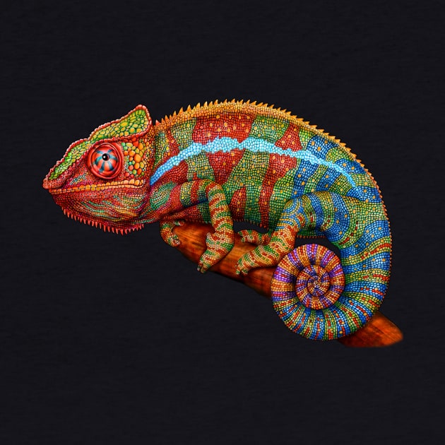 Panther Chameleon by Tim Jeffs Art